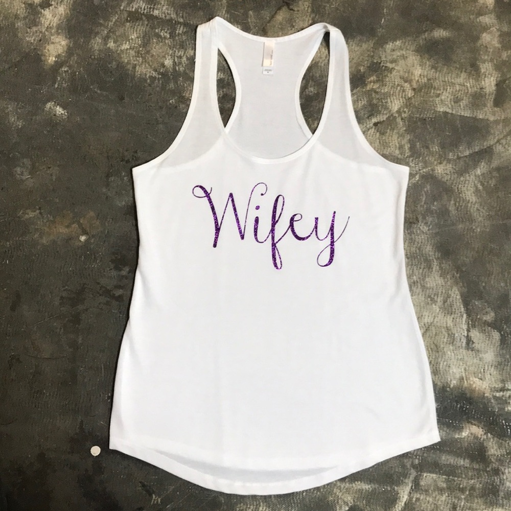 White Wifey Tank Top